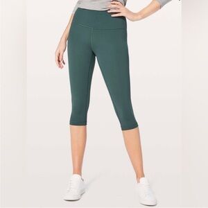 Lululemon Wunder Under Hi-Rise 1/2 Tight *Full-On Luxtreme 17" size 12